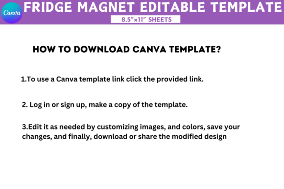 2x2 Fridge Magnet Canva Template - Image 4