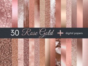 30 Rose Gold Digital Paper