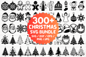 300+ CHRISTMAS SVG Bundle
