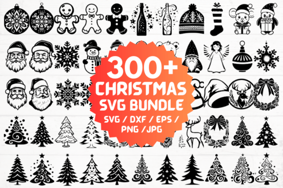 300+ CHRISTMAS SVG Bundle