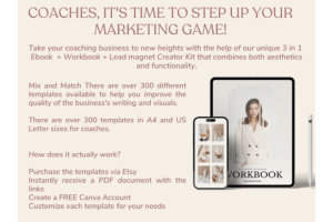 Alternative view of 300 Page Ebook Template Canva | Workbook