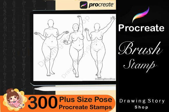 Alternative view of 300 Procreate Female Plus Size Stamps
