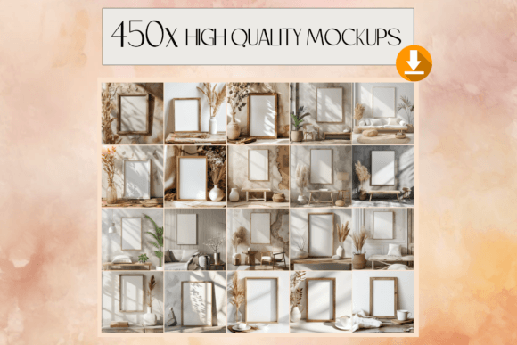 Frame Mockup Bundle PSD Wall Art Mockups - Image 2