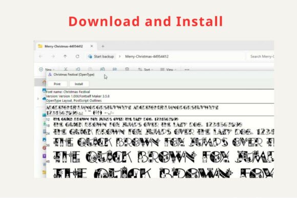 3d Christmas Candy Cane Font - Image 8