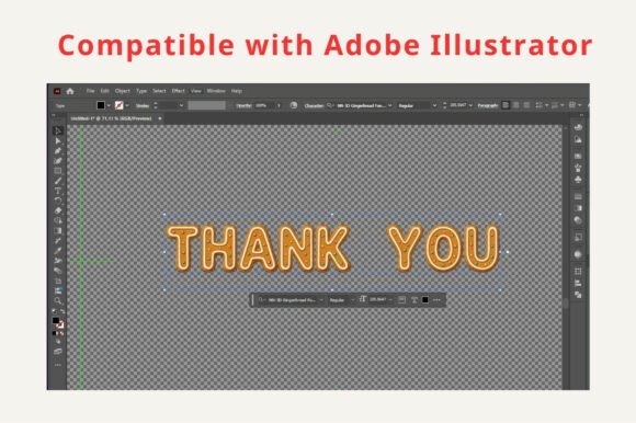 3d Christmas Candy Cane Font - Image 9