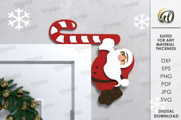 3D Christmas Door Corner Bundle Lasercut - Image 3