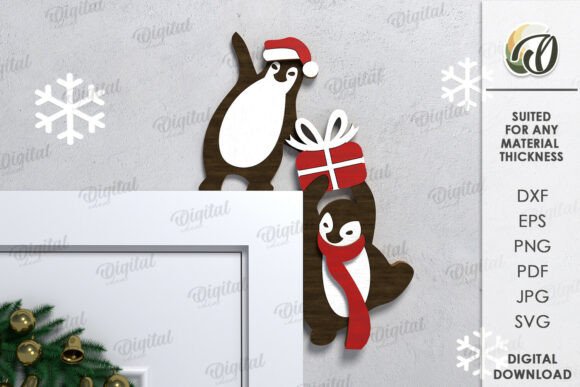 3D Christmas Door Corner Bundle Lasercut - Image 5