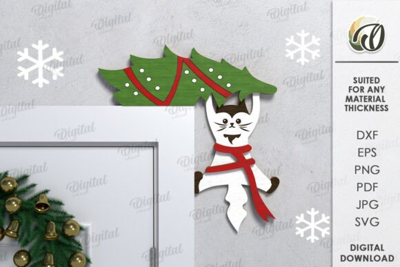 3D Christmas Door Corner Bundle Lasercut - Image 6