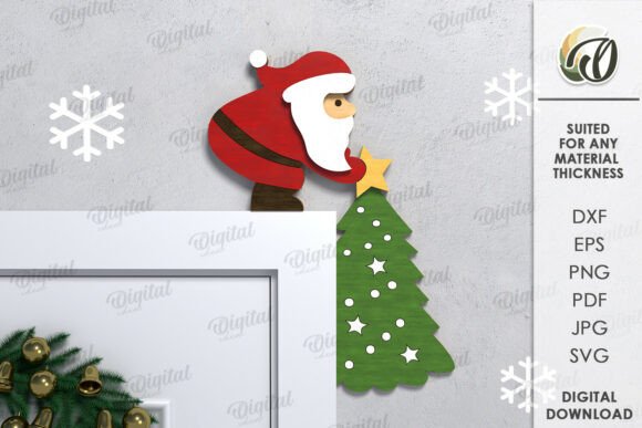 3D Christmas Door Corner Bundle Lasercut - Image 7