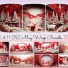 3D Christmas Mug Wrap Sublimation Bundle