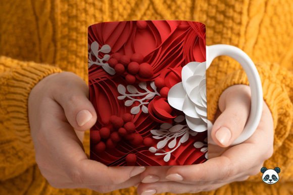3D Christmas Mug Wrap Sublimation Bundle - Image 6