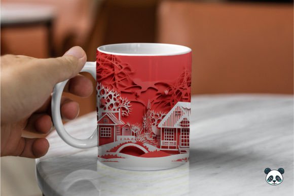 3D Christmas Mug Wrap Sublimation Bundle - Image 8