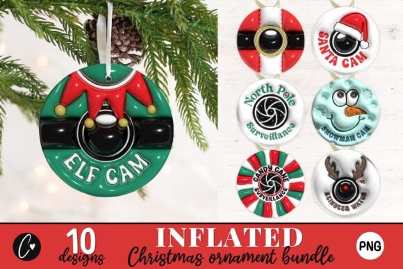 3D Christmas Ornament Sublimation Bundle