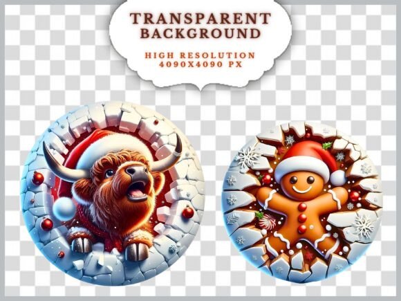3D Christmas Ornaments Christmas Clipart - Image 4