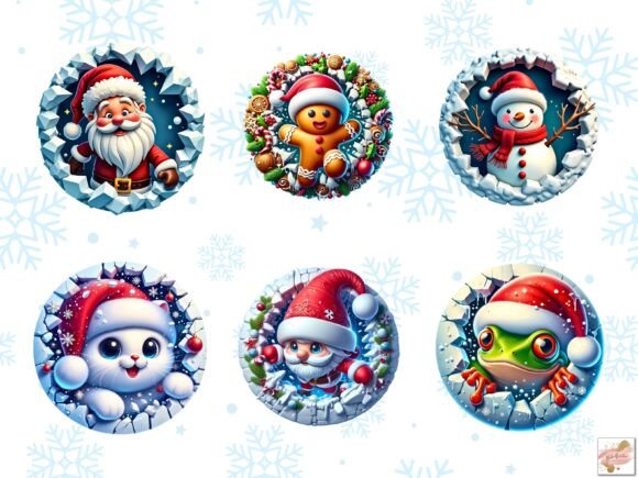 3D Christmas Ornaments Christmas Clipart - Image 6
