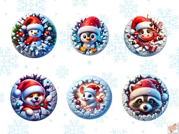 3D Christmas Ornaments Christmas Clipart - Image 7