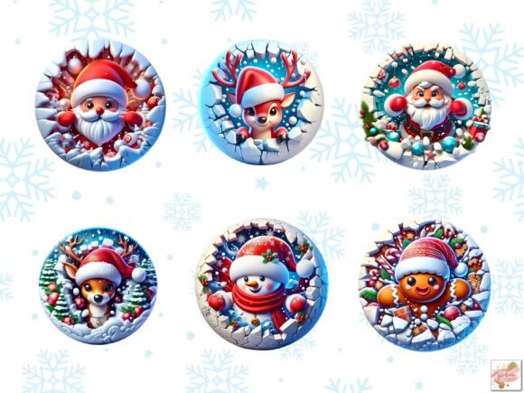 3D Christmas Ornaments Christmas Clipart - Image 8