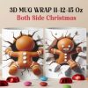 3D Ginger Man Christmas Mug Wrap