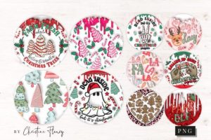 Alternative view of 3D Inflated Christmas Ornament Bundle