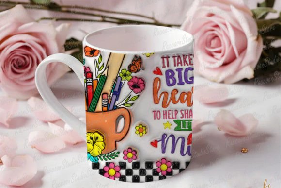 3D Inflated Custom Teacher Life Mug Wrap - Image 4