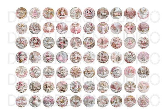 3D Pink Christmas Ornaments Png,Pink Png - Image 3