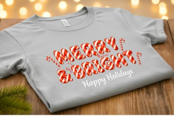 3d Christmas Candy Cane Font - Image 3