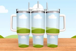 40oz Tumbler Mockup Canva, Smart Mockup