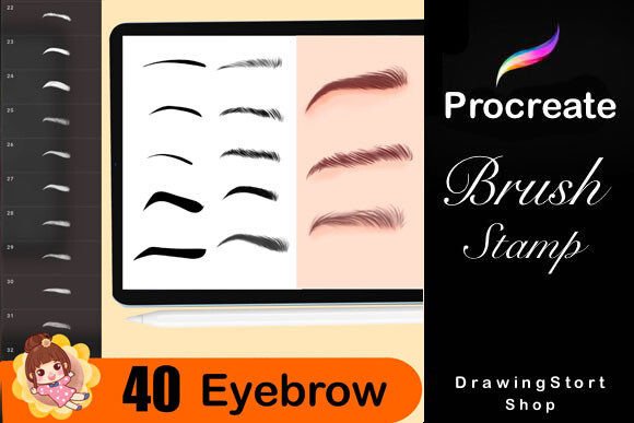 460 Procreate Chibi Stamp Brushes - Image 7