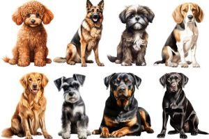 Alternative view of 50 Breeds 102 Dogs Png Clipart Bundle
