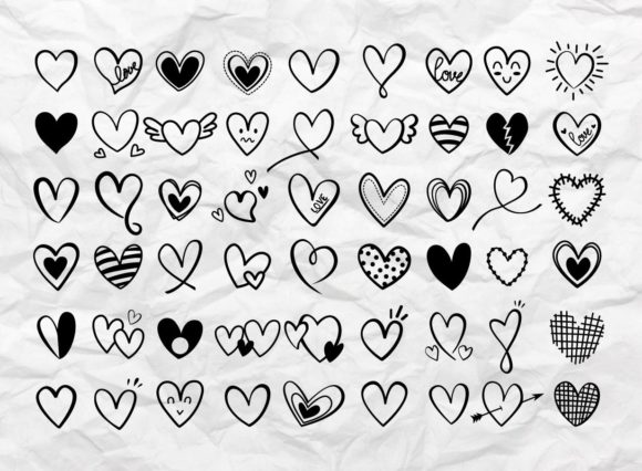 54 Hearts Svg Heart Buldle SVG Valentine - Image 4