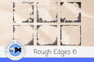 6 Distressed PNG Texture Edges (Set 6))