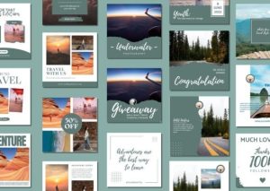 Alternative view of 60 Elegant Travel Social Media Templates