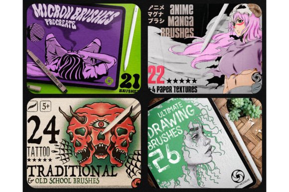 650 Procreate Brushes Mega Bundle - Image 4