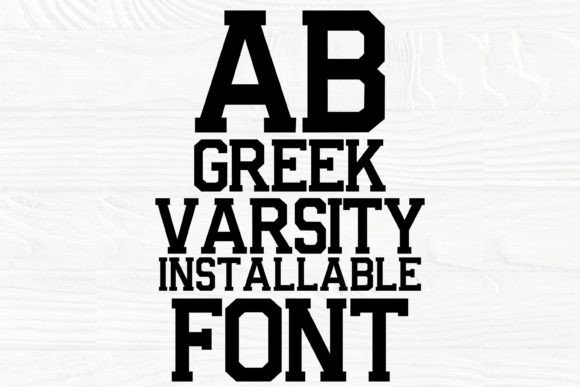 Greek Varsity Font - Image 3