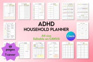 ADHD Household Planner - CANVA Template