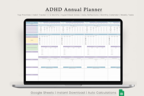 ADHD Life Planner for Google Sheet - Image 6