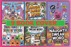 Alternative view of ADULT - 65 Naughty Swear Word Coloring Pages