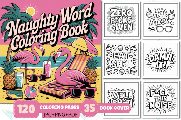 ADULT - Naughty Word Coloring Pages