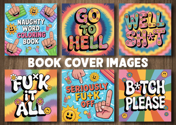 ADULT - Naughty Word Coloring Pages - Image 3