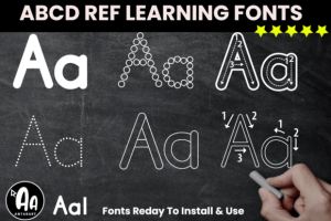 Abc Tracing Alphabets Font