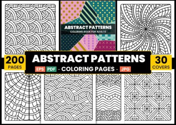 Abstract Patterns Adults Coloring Pages