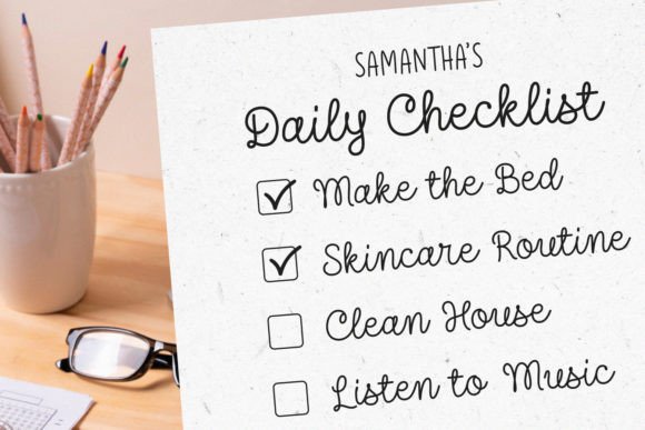 Adorable Notebook Font Font - Image 7