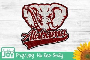 Alabama Football Mascot Png, Glitter
