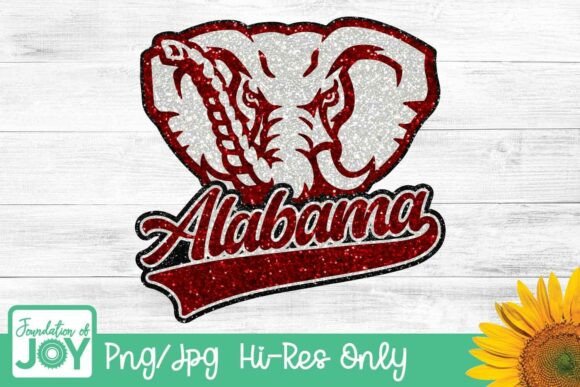 Alabama Football Mascot Png, Glitter