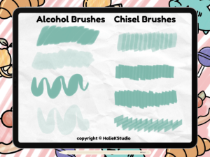 Alternative view of Alcohol Marker Style Procreate Brush Set