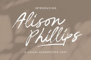Alison Phillips Casual Handwritten Font