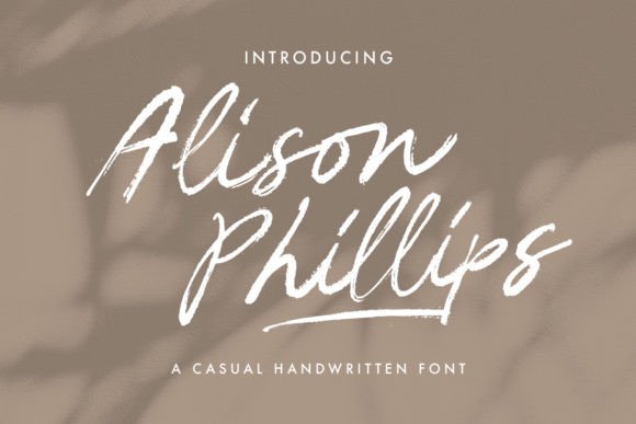 Alison Phillips Casual Handwritten Font