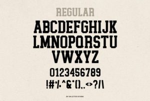 Alternative view of Allstar Academy Font