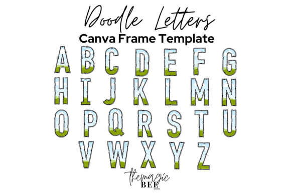 Alphabet Letters Editable Canva Frame - Image 2