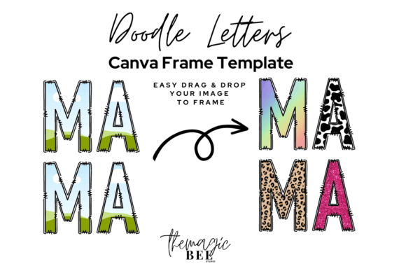 Alphabet Letters Editable Canva Frame - Image 4